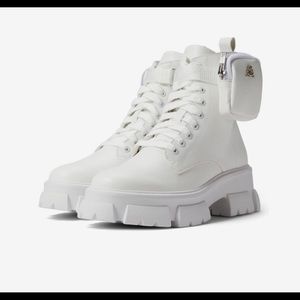 Steve Madden Thora-p Tan Booties all white used only once